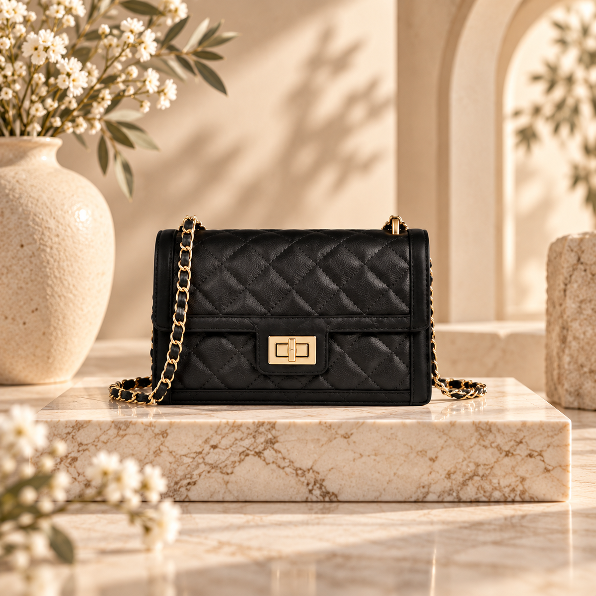 Aevacamp Quilted Crossbody Bag