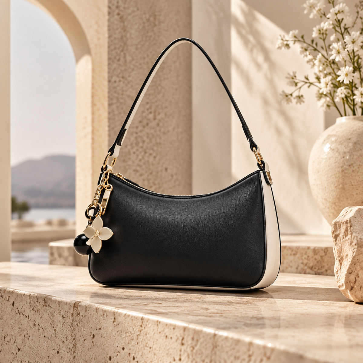 Aevacamp Cherry Hobo Shoulder Bag