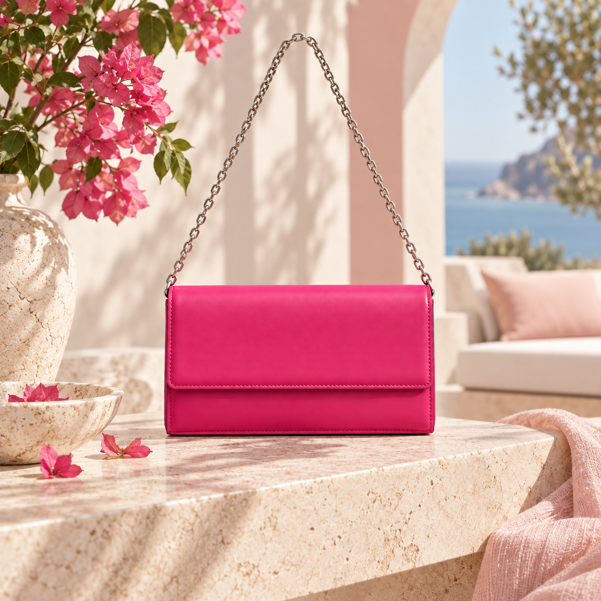 Aevacamp Straw Envelope Crossbody Bag