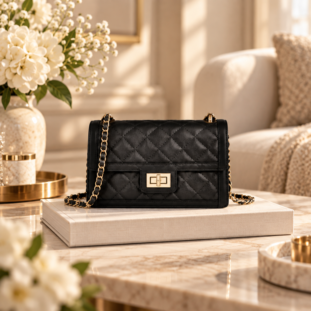 Aevacamp Quilted Crossbody Bag