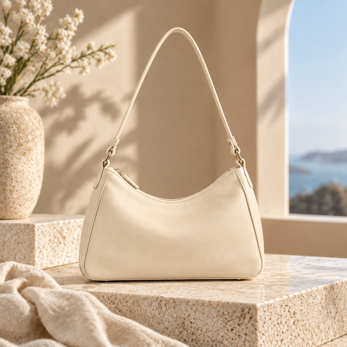 Aevacamp Vegan Leather Hobo Bag