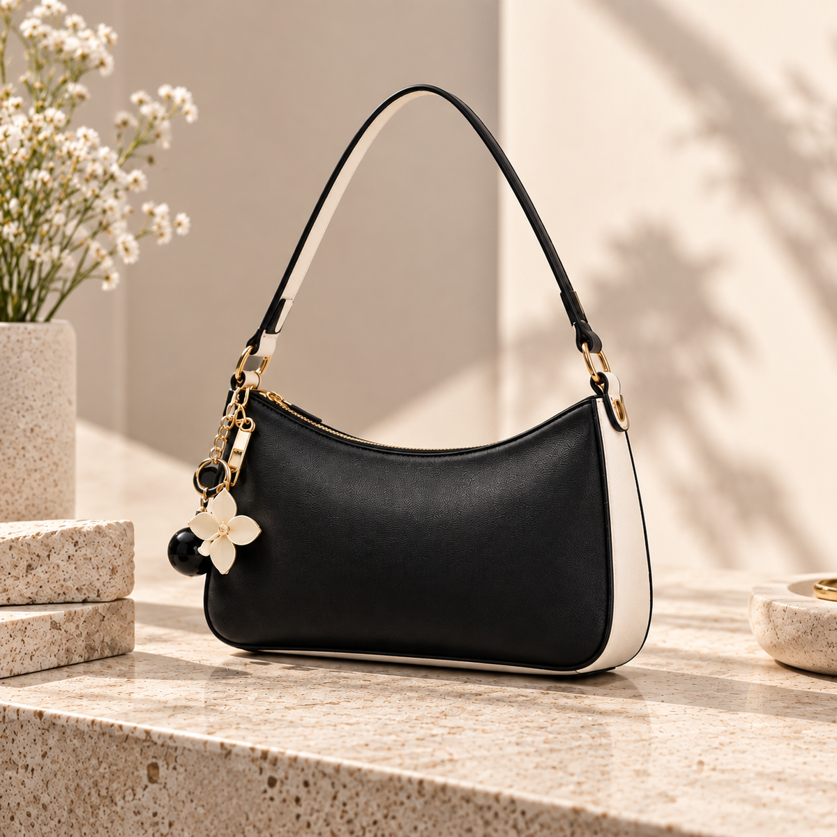 Aevacamp Cherry Hobo Shoulder Bag